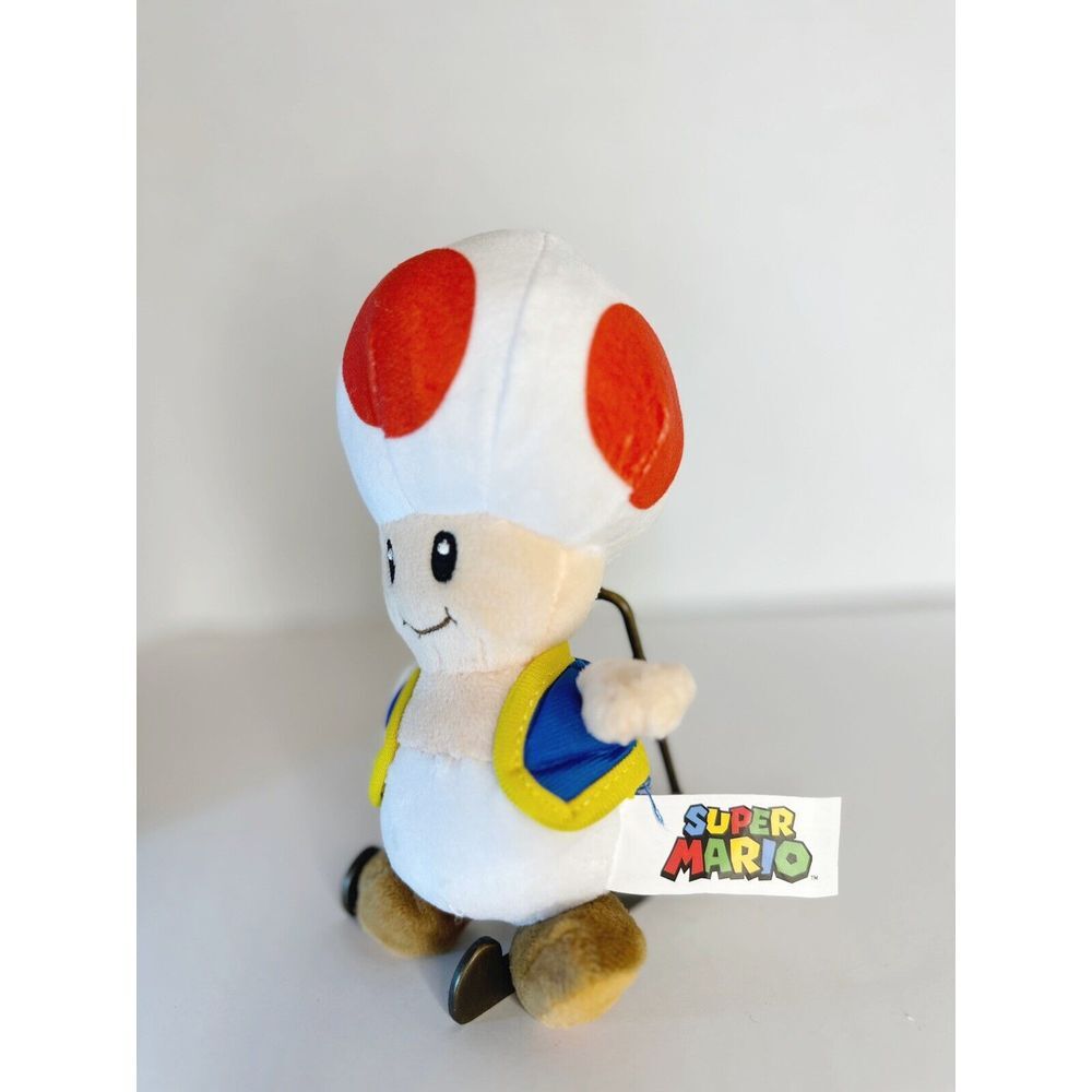 Nintendo Super Mario Brothers Toad Plush Stuff Toy 25cm Plush - Picture 2 of 3
